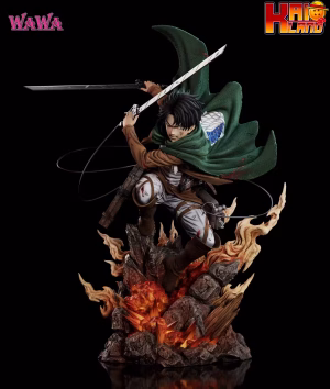 Attack On Titan Wawa Studio Levi Ackerman Resin Statue 2 scaled 1