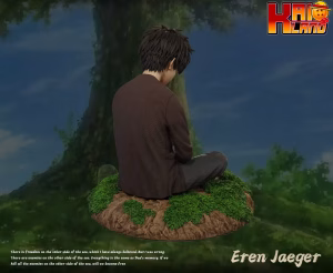 Attack on Titan Freedom Studio Sleeping Eren Resin Statue 2 jpg