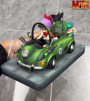 Dragon Ball Cell Studio Oolong Fixing the Car x Bulma Resin Statue 1 1