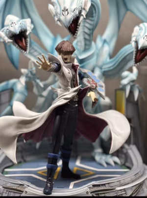 Yu Gi Oh Kitsune Statue Seto Kaiba and Blue-Eyes Ultimate Dragon