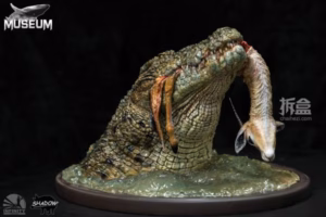InfinityStudio x Lack Chamber MUSEUM Series  Nile Crocodile Hunting Thomsons Gazelle Licensed Resin Statue