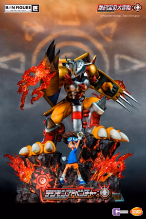 『デジモンアドベンチャー インフィニティ・スタジオ』 八神太一とウォーグレイモン 公式ライセンス レジン製フィギュア