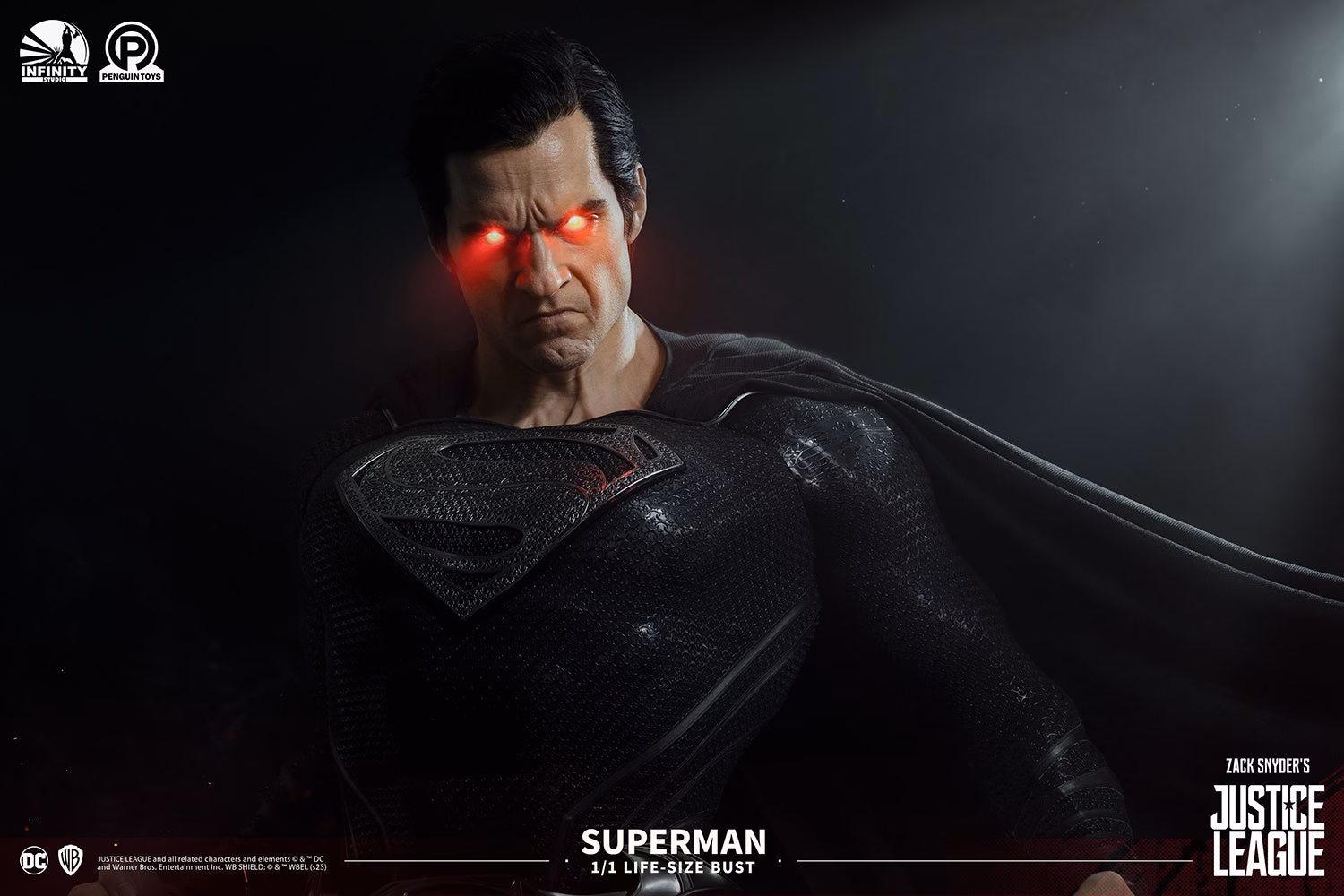 DC ザック・スナイダー版『ジャスティス・リーグ』インフィニティ・スタジオ製 スーパーマン 等身大バスト ライセンス取得済みレジン製スタチュー DC Zack Snyders Justice League Infinity Studio Superman Life-Size Bust Licensed Resin Statue - 画像 (5)