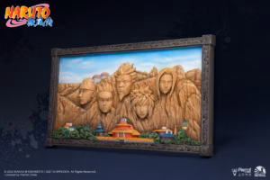 Naruto Shippuden Infinity Studio Hokage Rock 3D Art Frame Licensed Resin Statue