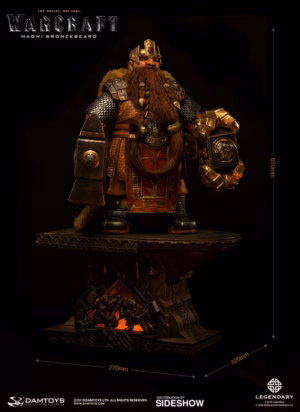 Warcraft DAMTOYS Studio iron forge Magni Bronzebeard Licensed Resin Statue·