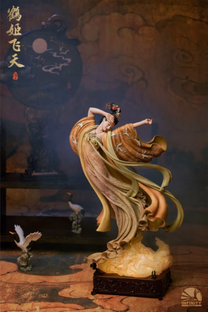 Infinity Studio Flying Princess Crane Deluxe Version StatueLicensed Resin Statue