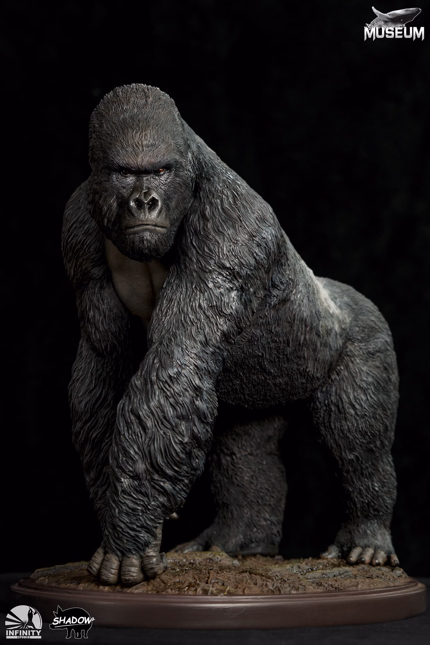 Infinitystatue Museum Series Mountain Gorilla Licensed Resin Statue 7 Infinitystatue Museum Series Mountain Gorilla Licensed Resin Statue - Image 7