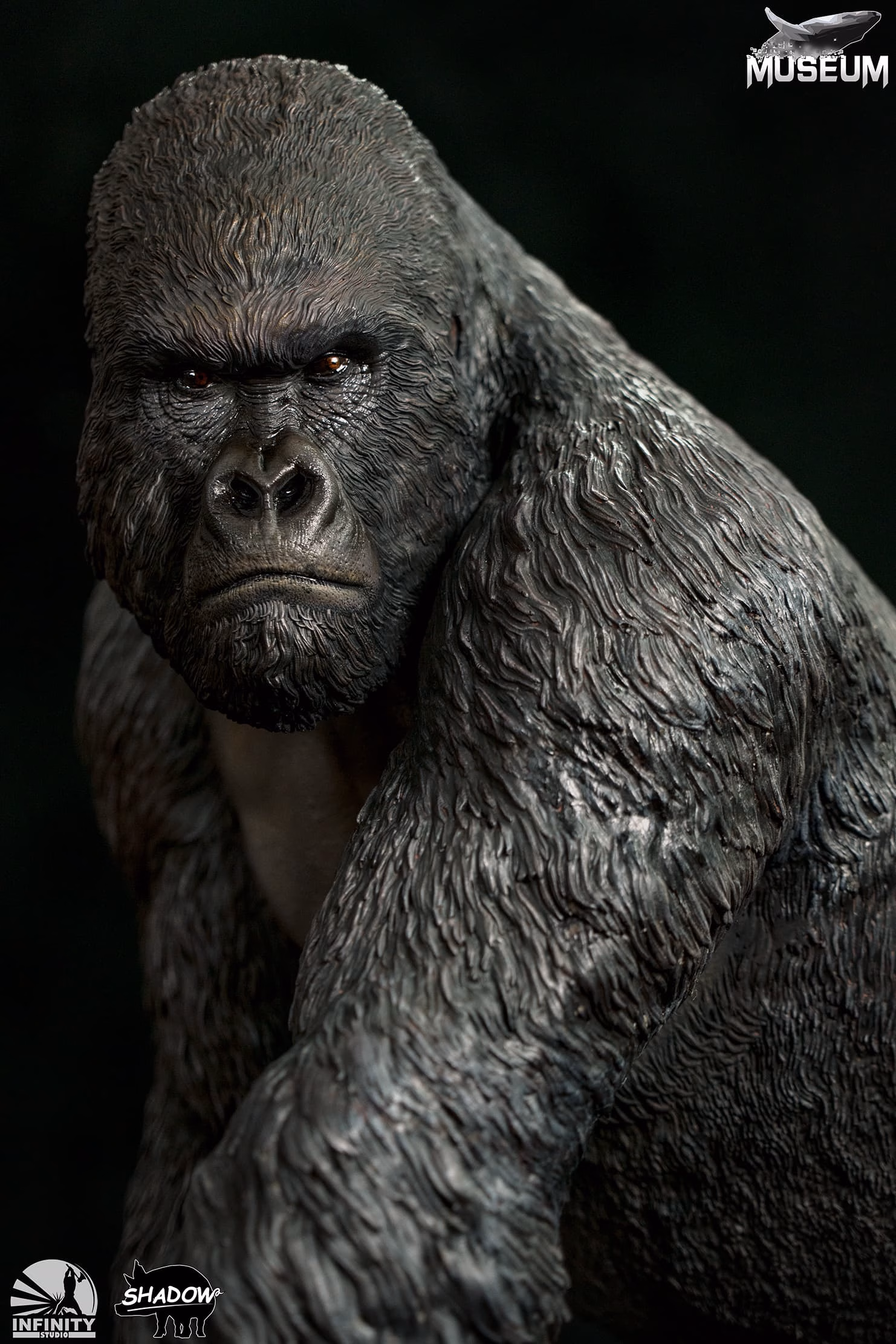 Infinitystatue Museum Series Mountain Gorilla Licensed Resin Statue 5 Infinitystatue Museum Series Mountain Gorilla Licensed Resin Statue - Image 5