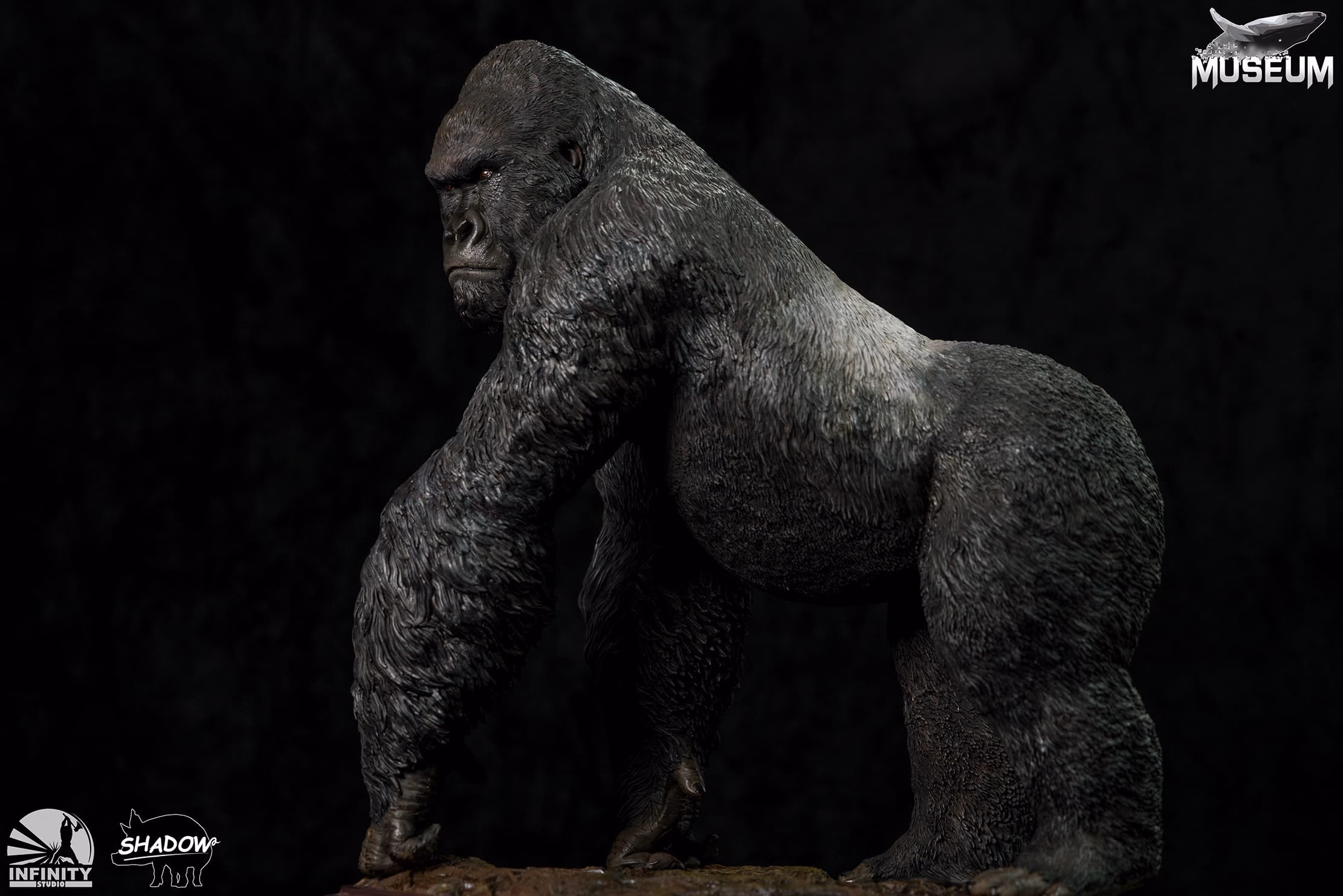 Infinitystatue Museum Series Mountain Gorilla Licensed Resin Statue 4 Infinitystatue Museum Series Mountain Gorilla Licensed Resin Statue - Image 4