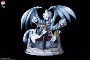 Yu Gi Oh Kitsune Statue Kaiba And The Ultimate White Dragon With Blue Eyes Licensed Resin Statue