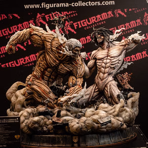 Figura de *Attack on Titan* de Figurama Collectors: estatua de resina con licencia de General Trading Co. Limited Liability Company