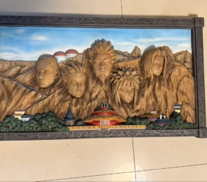 Naruto Shippuden Infinity Studio Hokage Rock 3D Art Frame