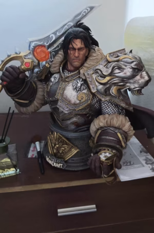World of Warcraft Infinity Studio X Blizzard Varian Wrynn Bust