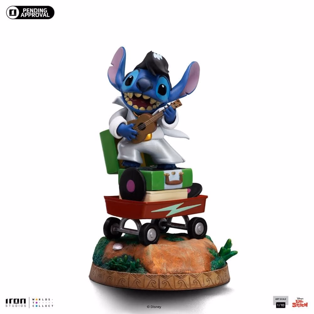 Lilo Stitch Iron Studio Stitch King of Rock - Imagen 2