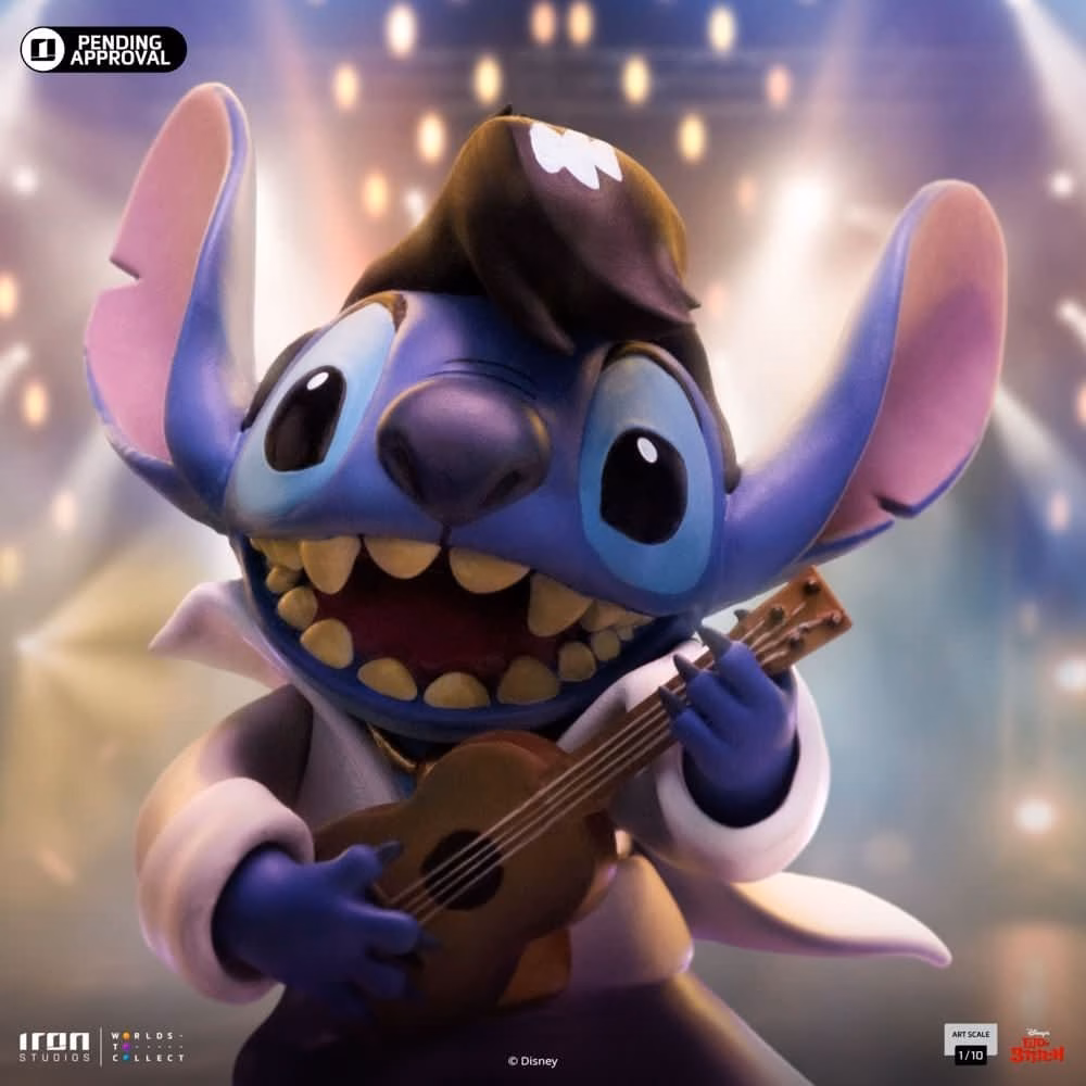 Lilo Stitch Iron Studio Stitch King of Rock - Imagen 3