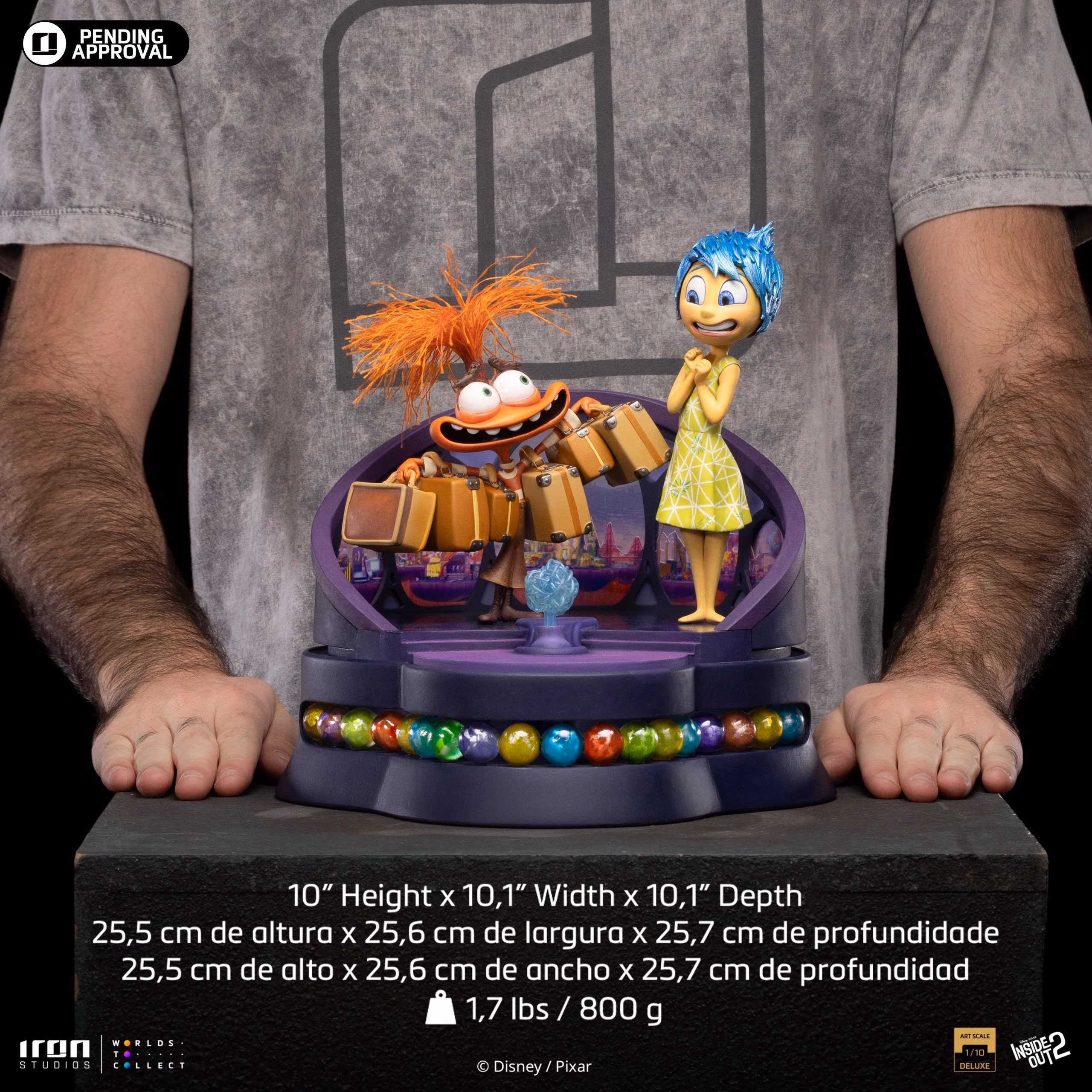 Inside Out 2 Iron Studio Joy and Anxiety Deluxe - Imagen 6