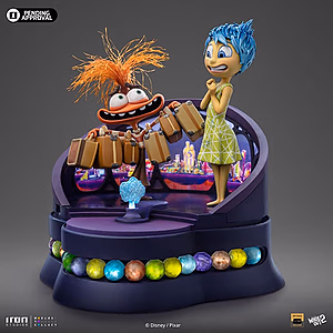 Inside Out 2 Iron Studio Joy and Anxiety Deluxe