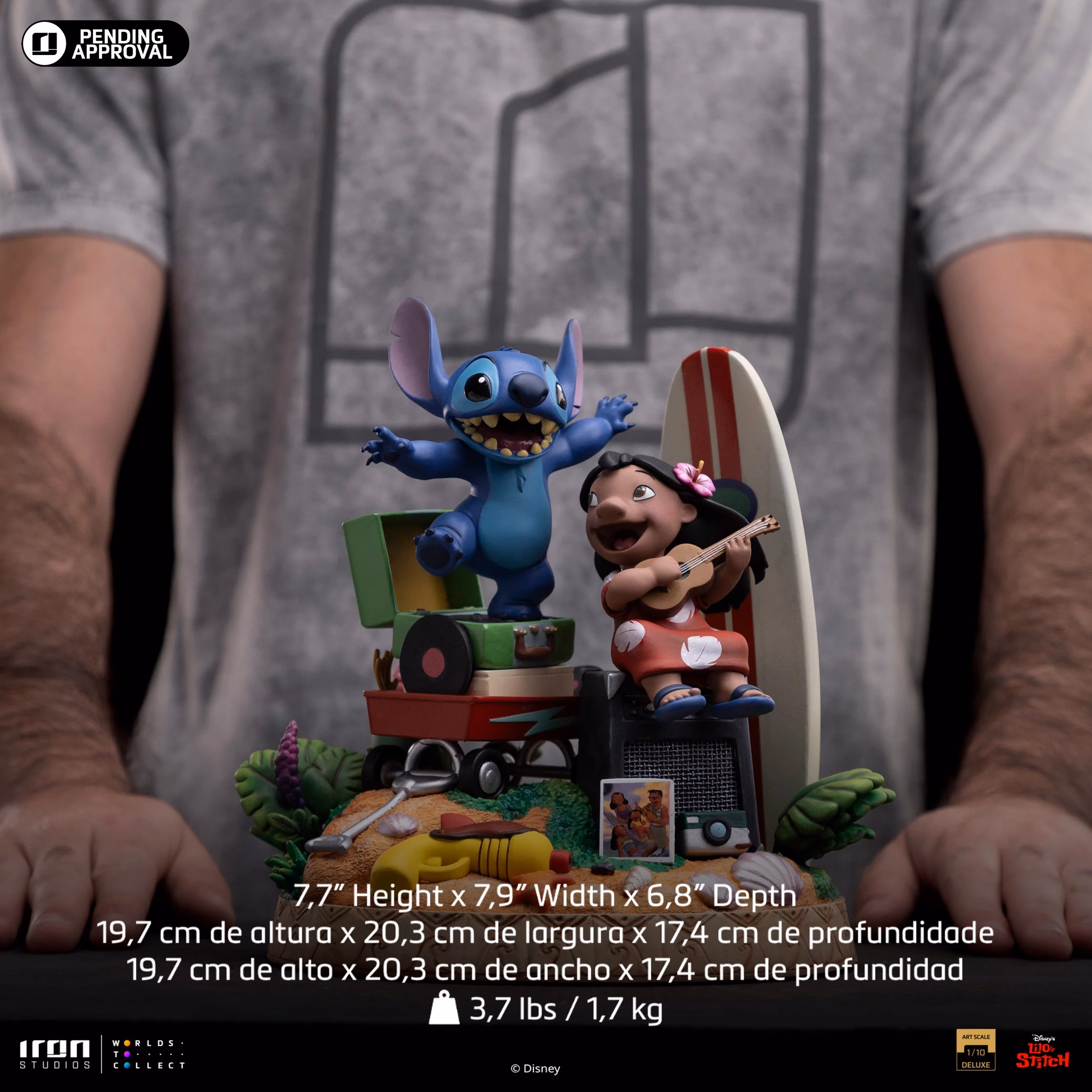 Lilo Stitch Iron Studio Deluxe Disney Classics Art Scale