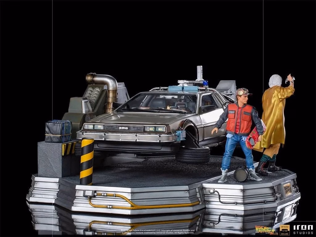 Back to the Future Part II Iron Studio DeLorean Full Set Deluxe - Imagen 3