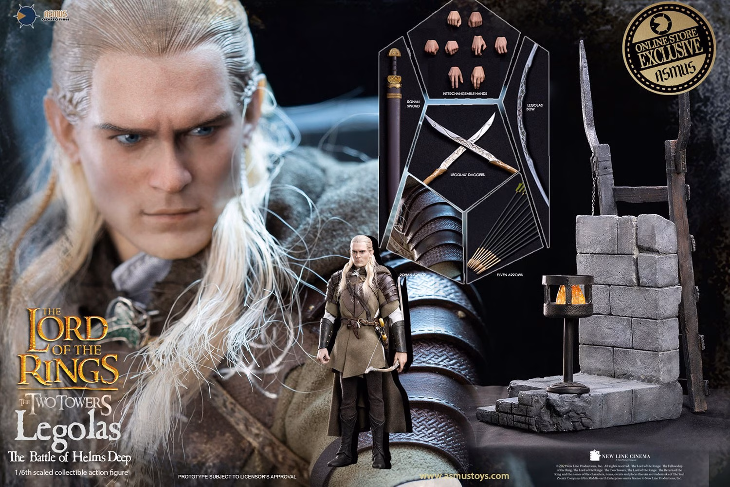 The Lord of the Rings Asmus Toys Legolas Helms - Imagen 4