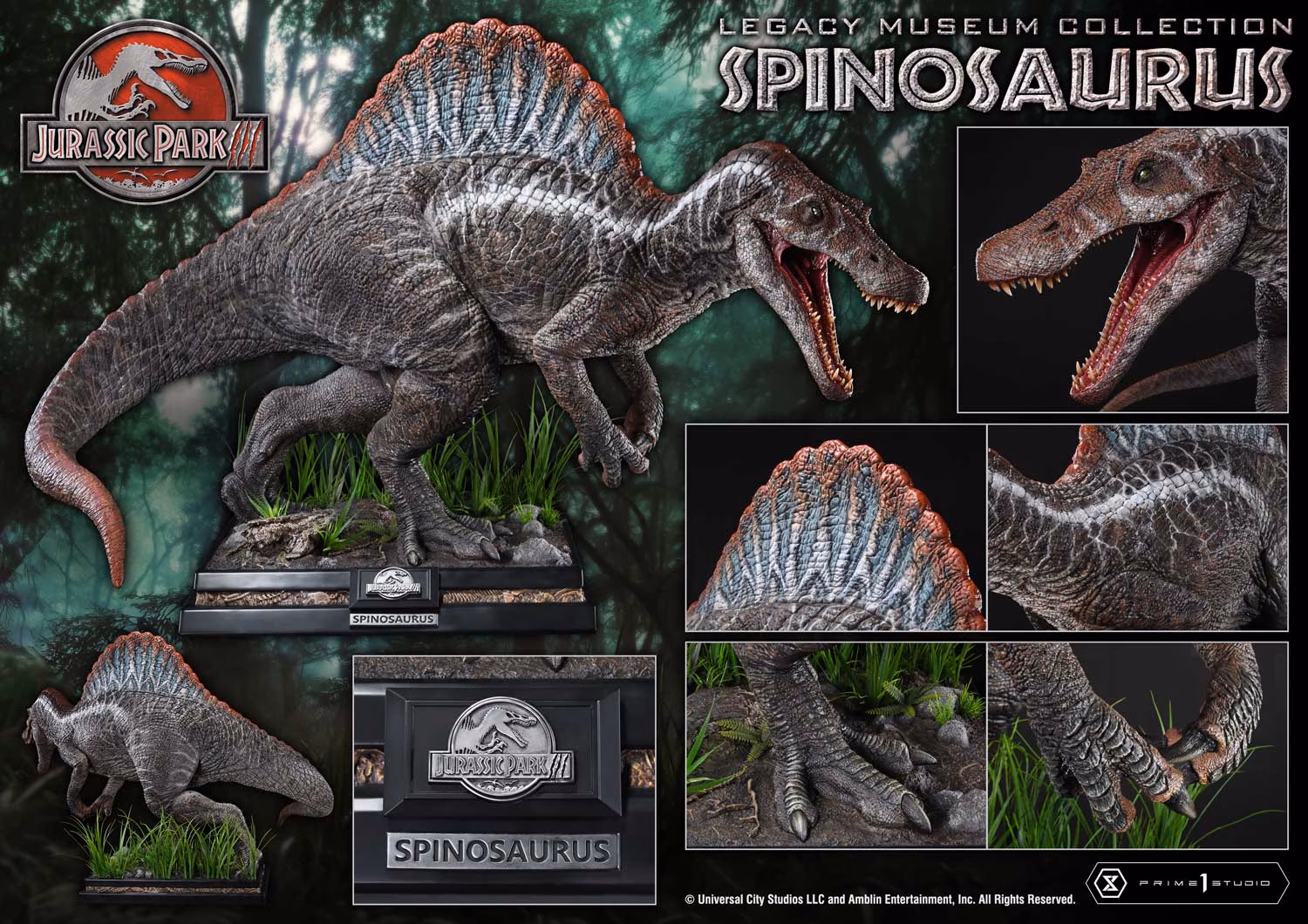 Jurassic Park III Prime 1 Studio Spinosaurus