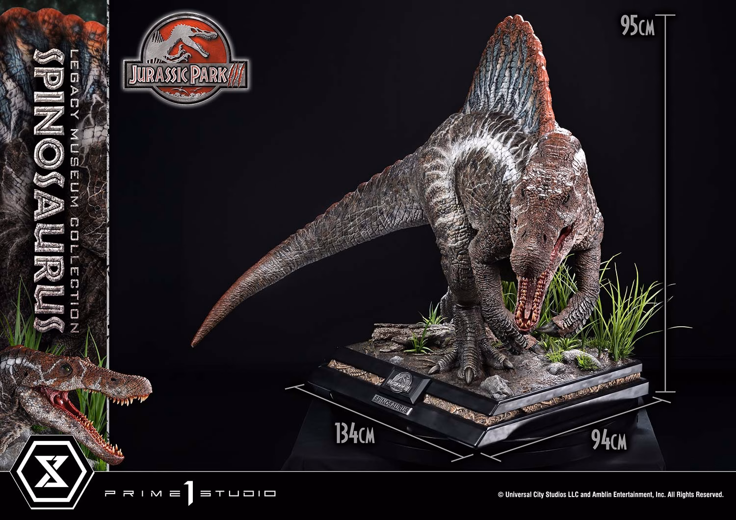 Jurassic Park III Prime 1 Studio Spinosaurus - Imagen 2