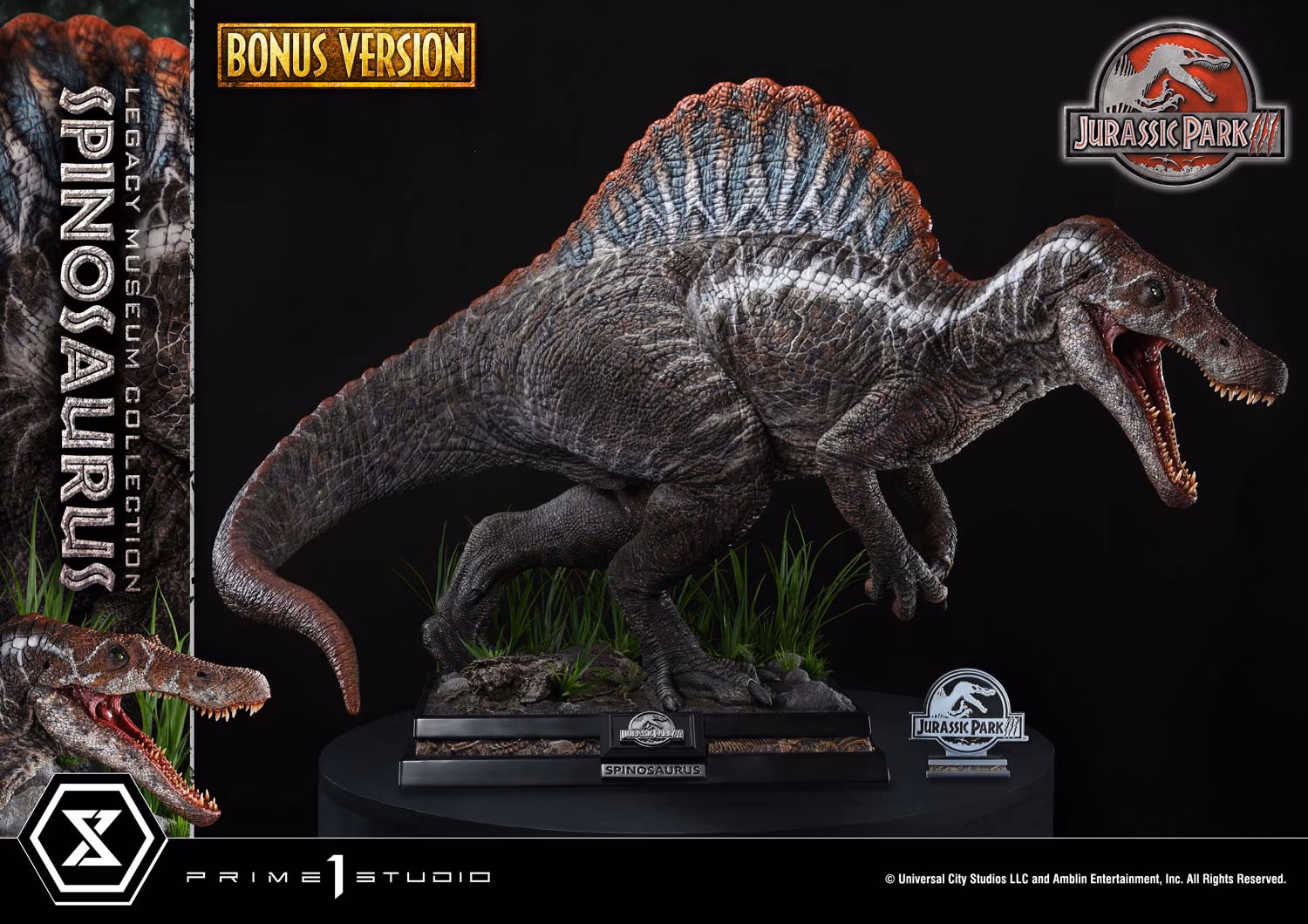 Jurassic Park III Prime 1 Studio Spinosaurus - Imagen 5
