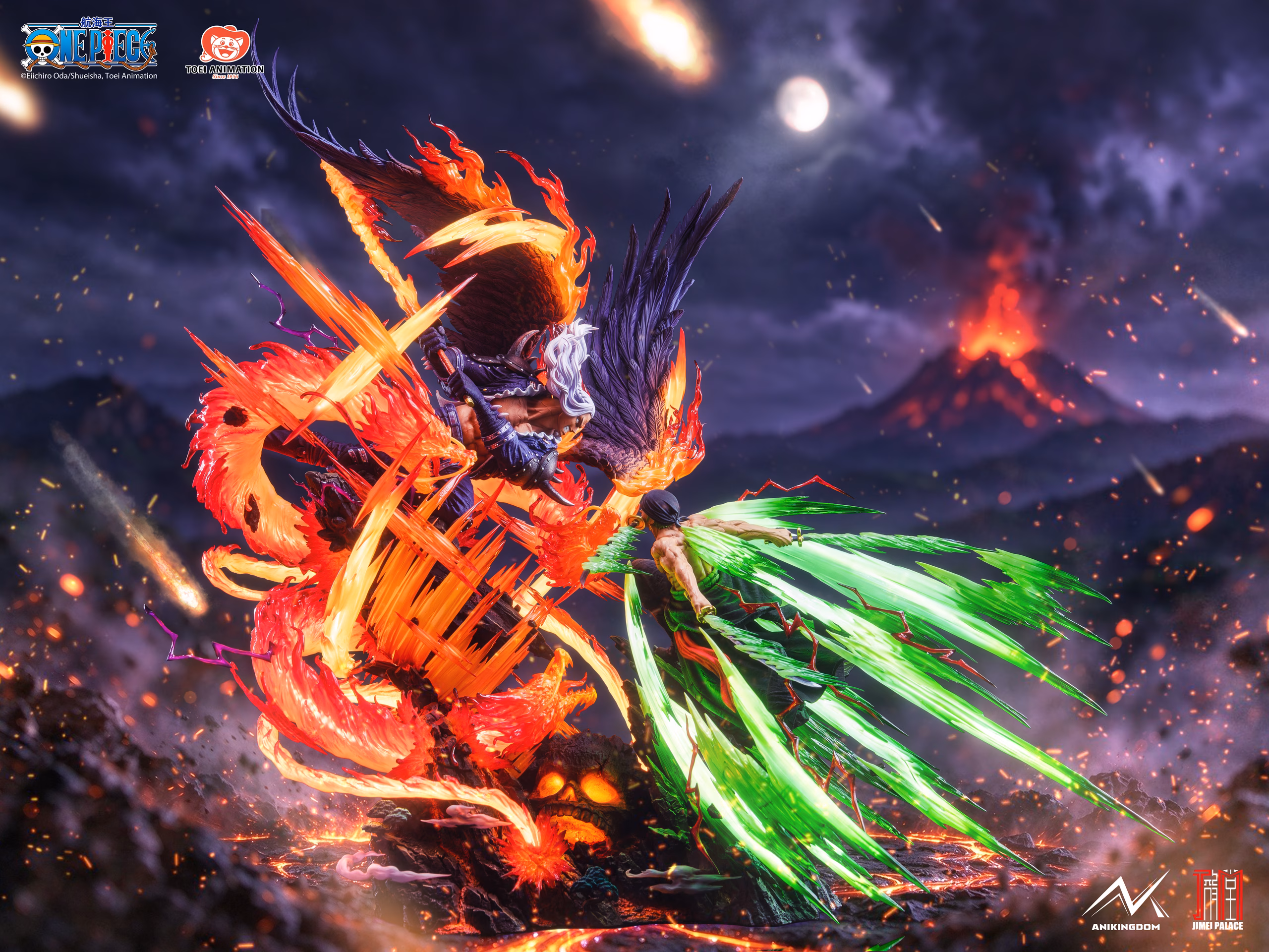 One Piece Jimei Palace x AniKingdom Studio Roronoa Zoro vs King - Imagen 2