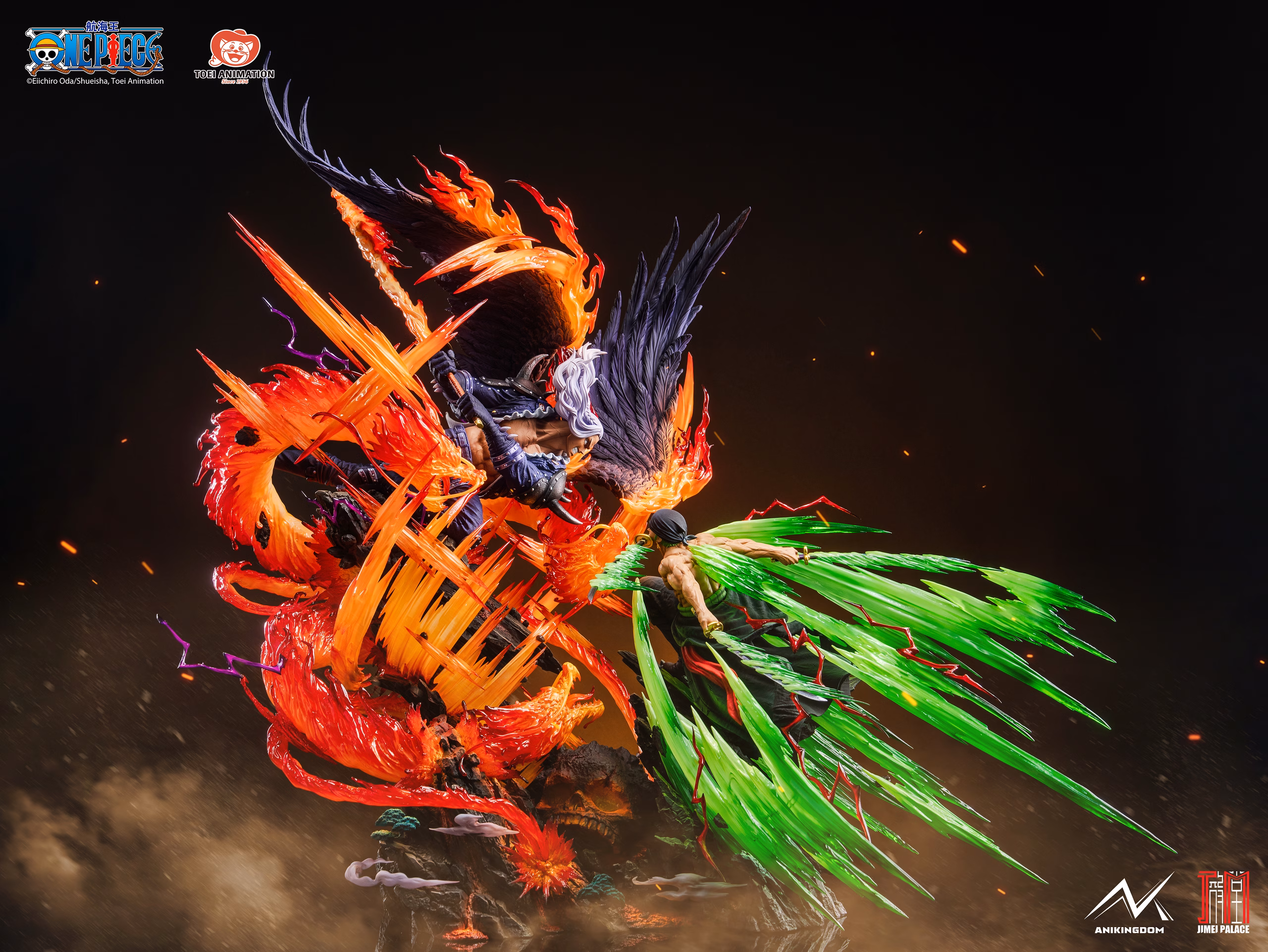 One Piece Jimei Palace x AniKingdom Studio Roronoa Zoro vs King - Imagen 3